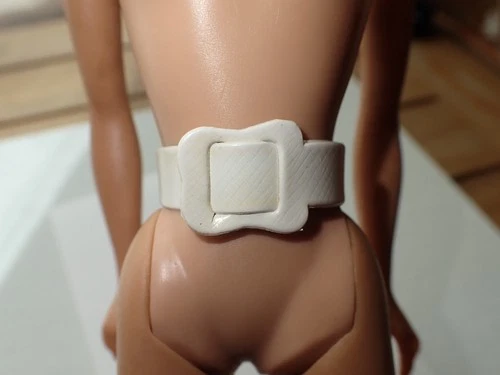 Vintage Barbie Clone Doll Vinyl White Belt Nice