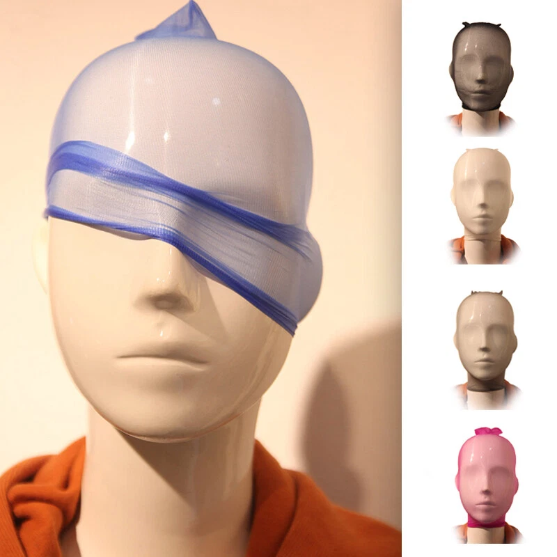 Unisex Hombres Mujeres Medias Transparentes Cubierta Facial Malla Tocado Juego de Rol Disfraz Foto 4 de 4