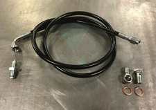 Stainless Steel Clutch Line Black fits 1991-1998 Nissan 240SX S13 S14