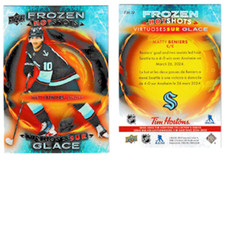 2024-25 Tim Hortons hockey Frozen Hotshot insert, Matty Beniers