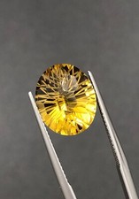 Natural African Yellow Citrine 7.29?ct Laser?Cut Loupe?Clean Healing Gemstone