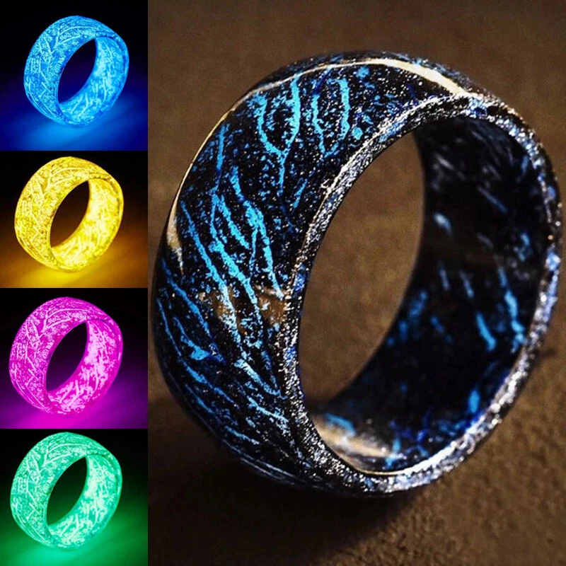 Luminous Glow Ring Glowing In The Dark Jewelry Unisex Decoration