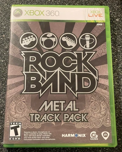 Rock Band Metal Track Pack - SHIPS FREE - COMPLETE IN BOX - XBOX 360 - Harmonix