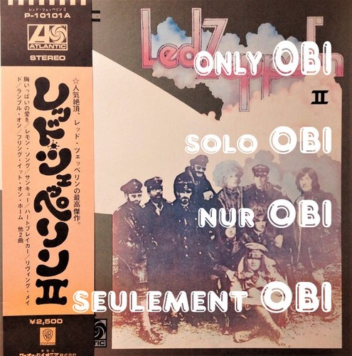 LED ZEPPELIN Led Zeppelin II Japan ( P-10101A ) ***Only OBI***