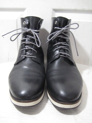 Bacco Bucci Modrik Black Leather Chukka Boot Men display picture 1
