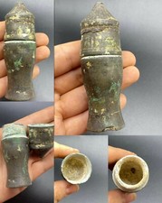 ANCIENT ROMAN EMPIRE WONDERFUL UNIQUE  COSMETICS BRONZE BOTTLE