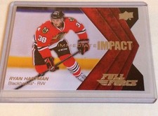 15-16 2015-16 UPPER DECK FULL FORCE RYAN HARTMAN IMMEDIATE IMPACT II-RH HAWKS