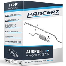 Auspuffanlage für Opel Meriva B 1.3 CDTI mit Chrom