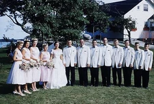 Wedding group - 1958 Stereo Realist 3D slide Kodachrome #745