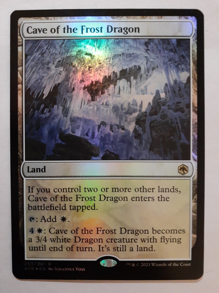 MTG Bling - Foil - Cave of the Frost Dragon - Adventures Forgotten