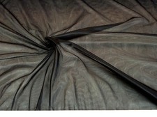 Discount Fabric nylon Tricot Black 15 denier Lustre SheerTM