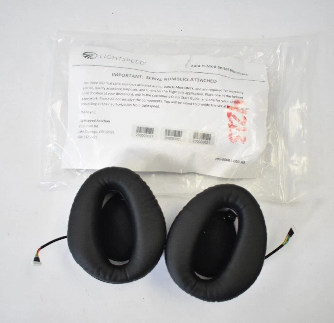 Lightspeed Aviation Zulu H Mod Modification Kit Active Noise