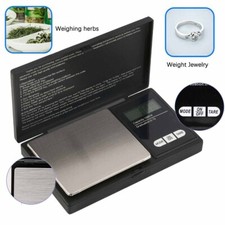 Digital Pocket Scale 1000g x 0.1g Portable Weight Jewelry Gram Coin Herb Gold