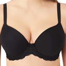 NEW Wacoal 853317 Underwire Lace Contour Bra 38DD Black Full Coverage