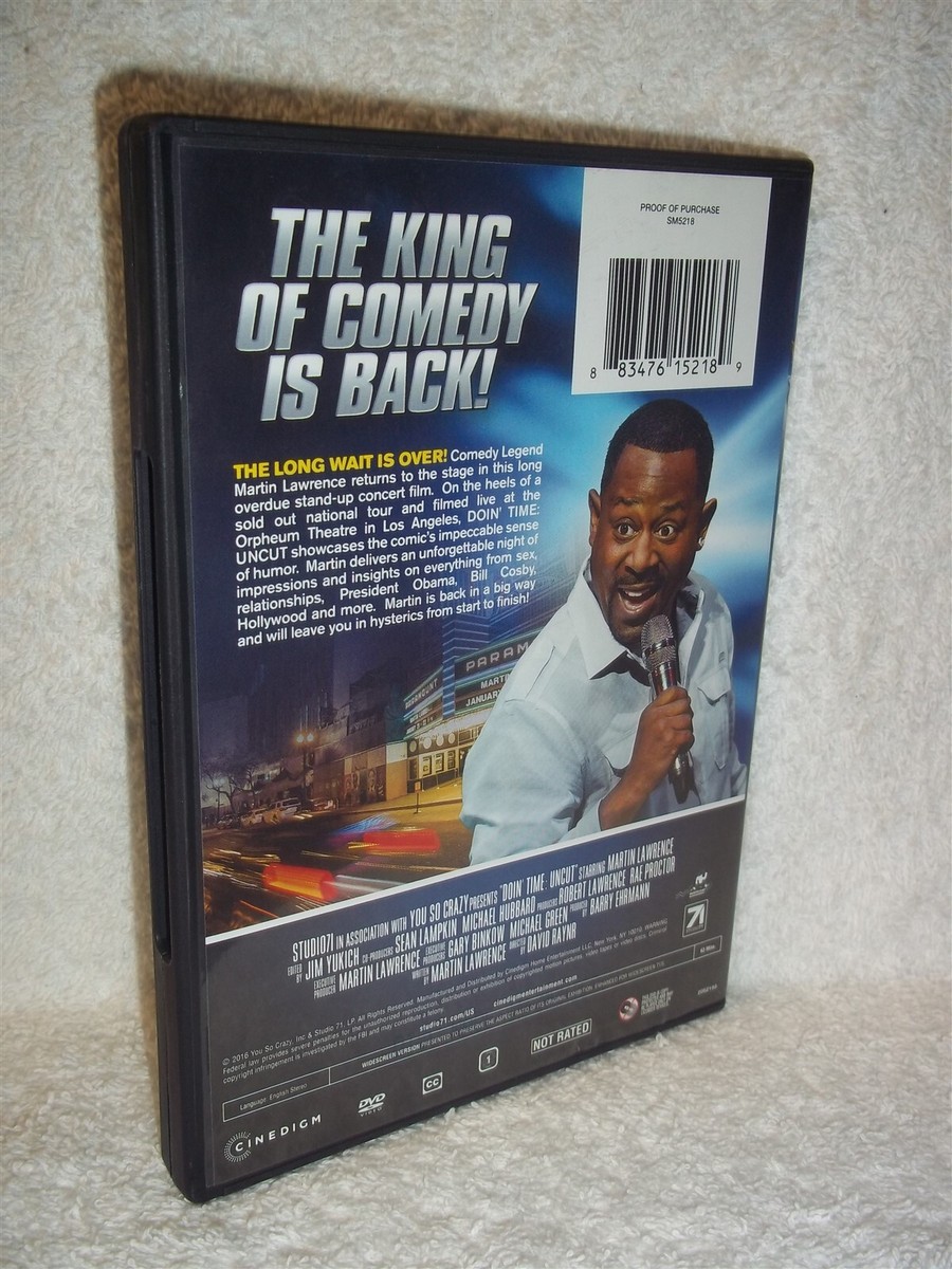 Martin Lawrence: Doin Time Uncut (DVD, 2016) stand-up comedy