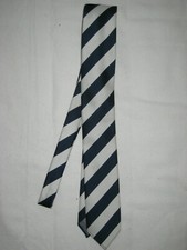 🌻 Pfau de Luxe Krawatte blau weiß * neuwertig * Retro 60 / 70 er 🌻 