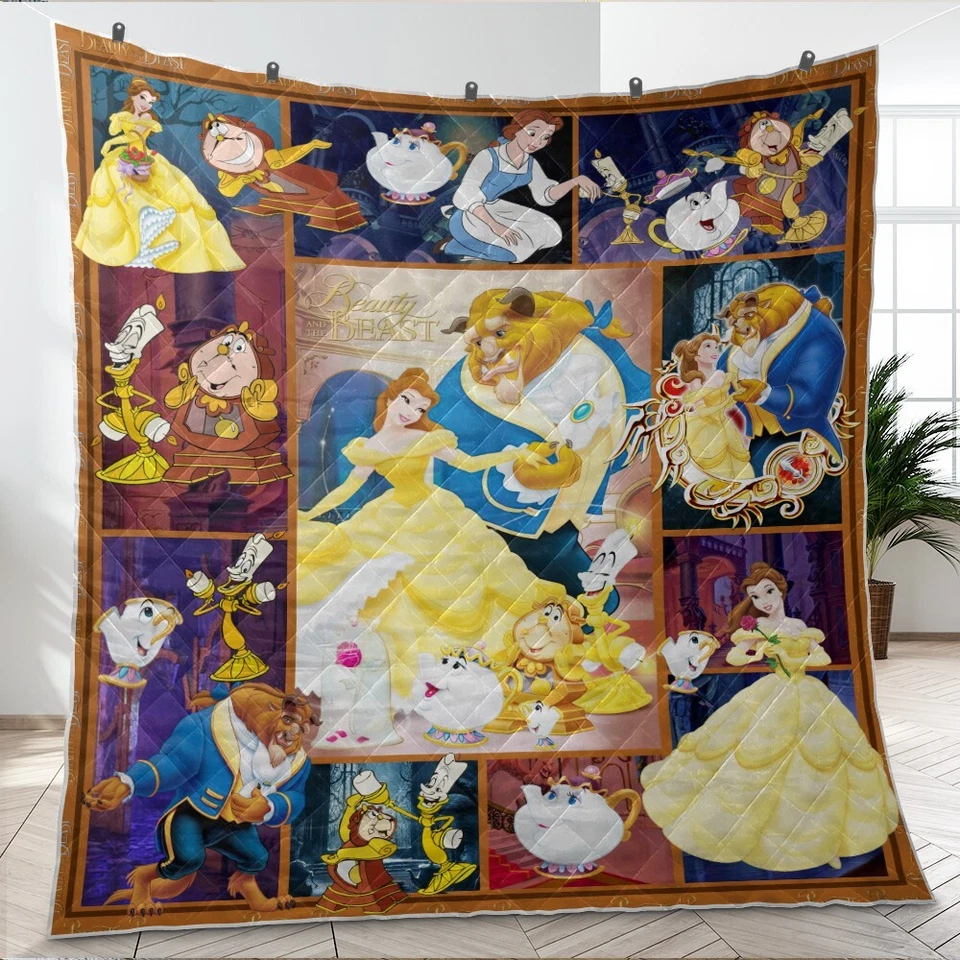 Edredón, manta de edredón de La Bella y la Bestia Foto 3 de 4