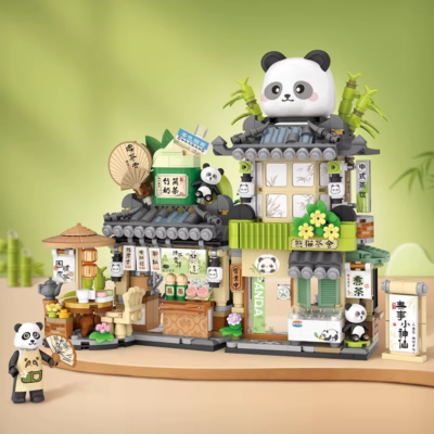 LOZ Creative Coffee Shop Building Block Mini Street View DIY