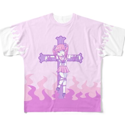 Sick Cute Warrior Menhera Chan Crucifixion T-shirt Harajuku Girl JP LTD Original