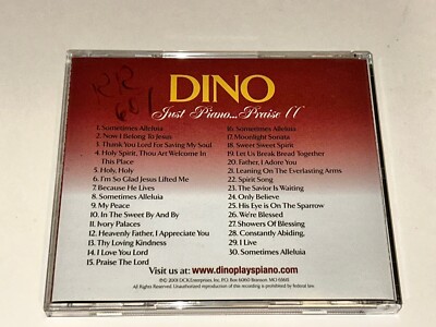 Dino Just Piano Praise 2 Album CD 3D3 | eBay