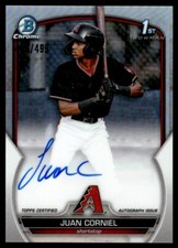2023 Bowman Chrome Prospect Autographs /499 Juan Corniel Auto Arizona