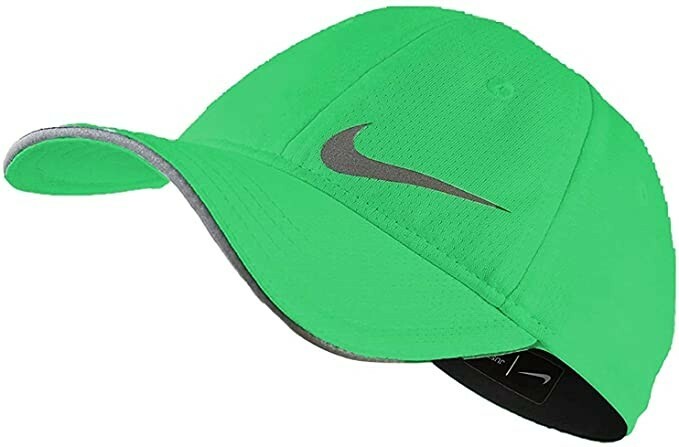PONY Berretto da baseball Nike bambina a secco incorporato coda di cavallo supporto verde nuovo