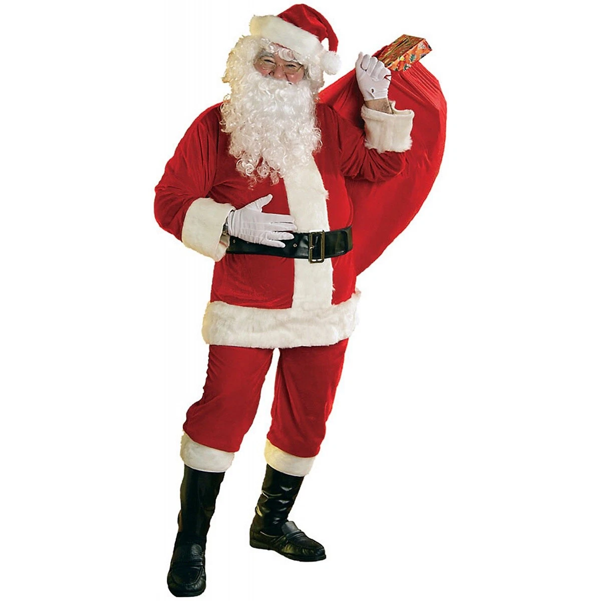 Velour santa suit sale