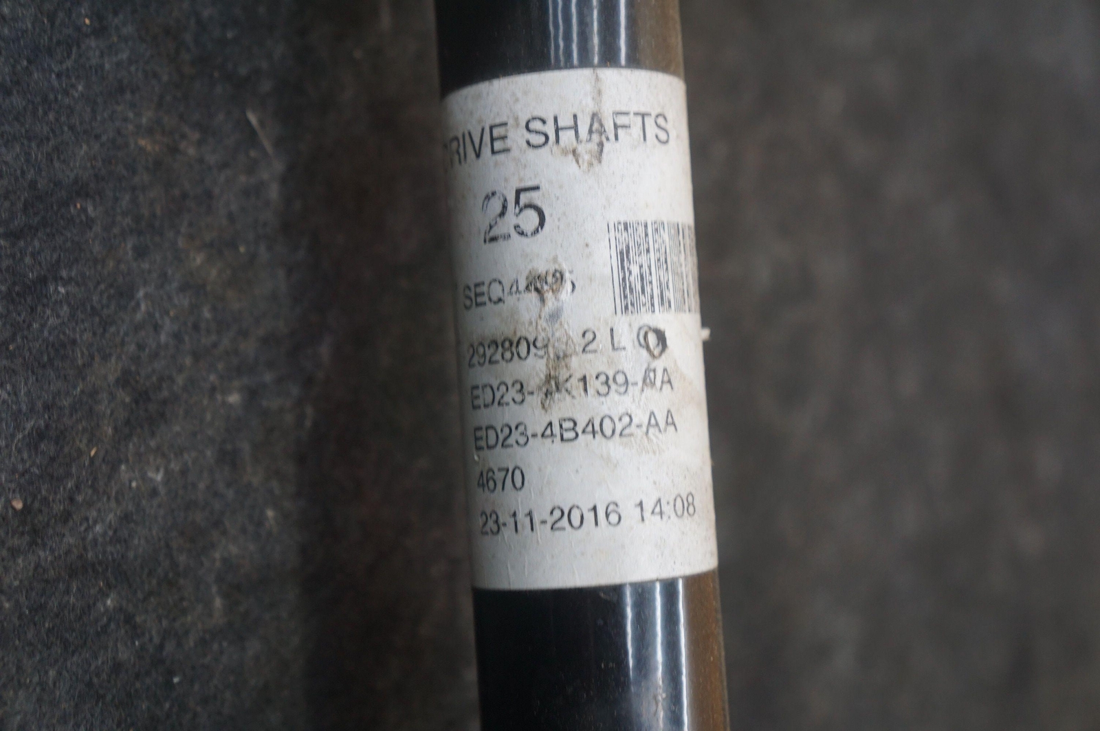 Rear Left Axle CV Half Drive Shaft ED23-4B402-AA Aston Martin V12 Vantage 2017
