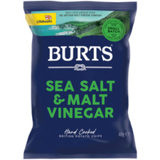 Burts Crisps Sea Salt & Malt Vinegar 20x40g