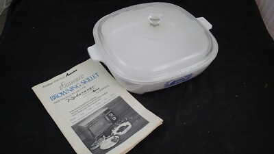 Klassisch Corning Ware Hergestellt Für Amana USA Browning Skillet Teller Pyrex