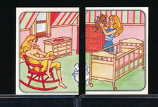lot 1983 PANINI BARBIE ALBUM STICKERS 140 141