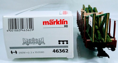 Marklin HO 46362 Stake Car with Building Supplies Load - One Time Series 2003 - Picture 8 of 12