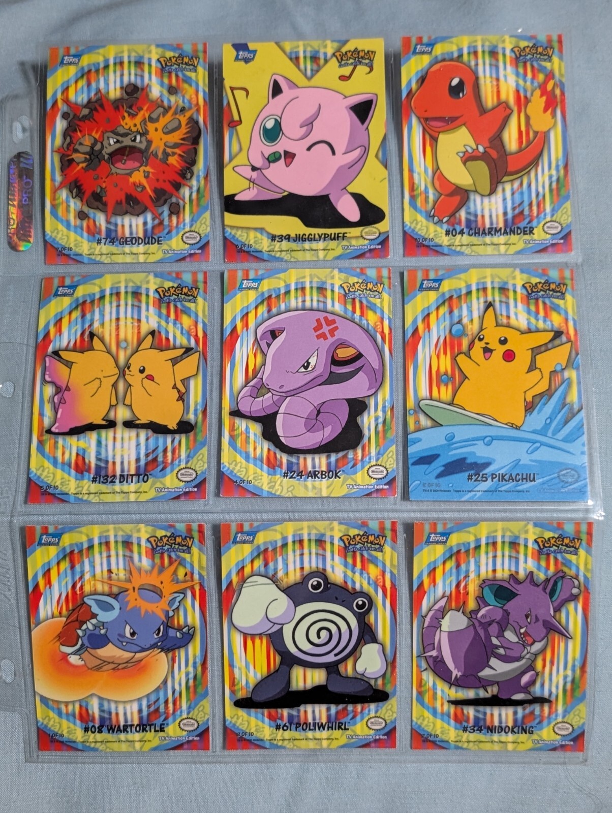 2000 Topps Pokemon TV Animation Series 2  Sticker / Cards Puzzle