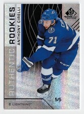 2018-19 SP Game-Used Rookie Snowstorm Parallel #181 Anthony Cirelli 5/5 RC