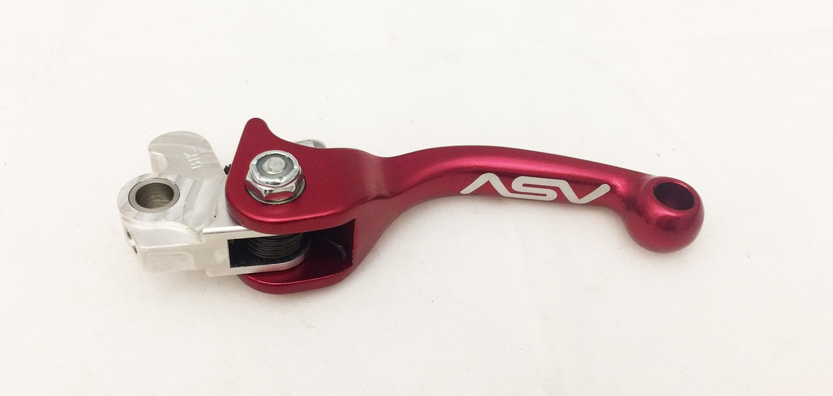 ASV F3 Series Brake And Clutch Lever Kit With Perch – Red, Foldable, Adjustable For Suzuki RMZ 250 & 450