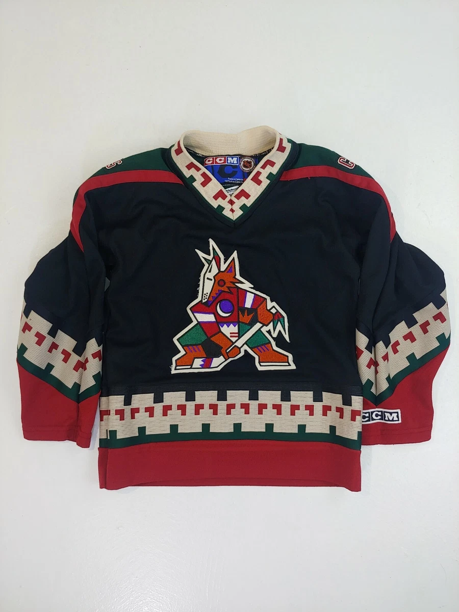 Vintage PHOENIX COYOTES NHL CCM Jersey YS/YM