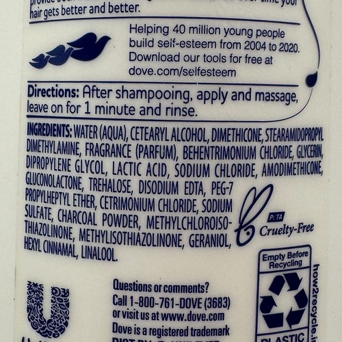 Dove Clarify & Hydrate Charcoal Shampoo & Conditioner 12 oz for Oil Prone Hair - Picture 11 of 11