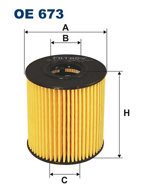 Filtron OE 673 Oil Filter Compatible with Citroën DS Fiat Ford Jaguar Iran Khodro