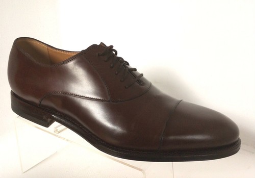 NEW GUCCI Men's Brown Leather Lace-Up Cap Toe Oxfords (UK 5.5/US 6.5) - $895.00! - Picture 5 of 12