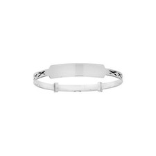 Sterling Silver Baby/Childs Expandable Patterned Bangle - Free Engraving