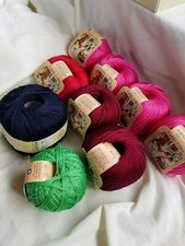 gomitoli di cotone"silke" colori misti 9 gomitoli da gr 50