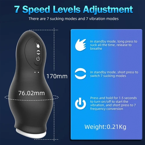 Male Masturbaters Automatic HandsFree Sucking Mastubator Cup Sex Toys for Men - Bild 10 von 16