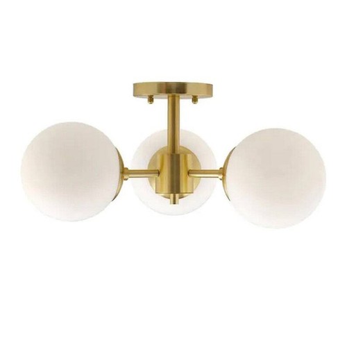 Modern Ball Chandelier - Globe Wall Sconce - White Glass Ball Sputnik Chandelier - Picture 2 of 3