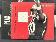 2004 Fleer Inscribed Names of the Game #NGJ-PB Plaxico Burress RELIC STEELERS