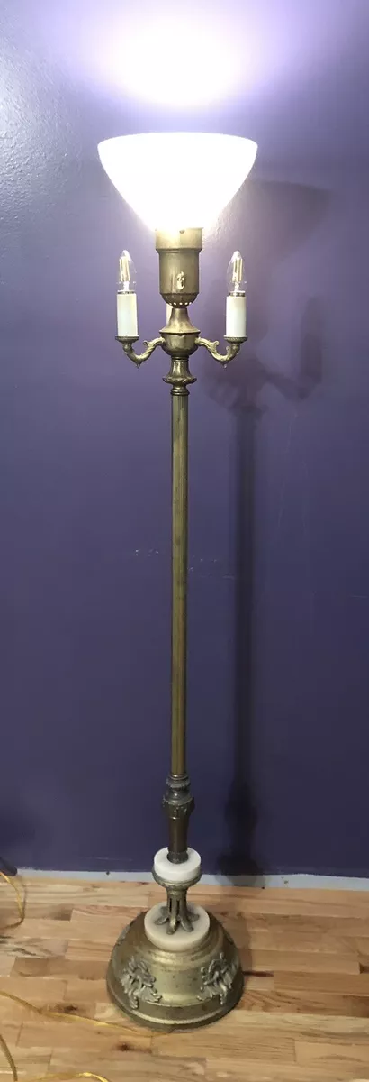 Small brass floor deals lamp