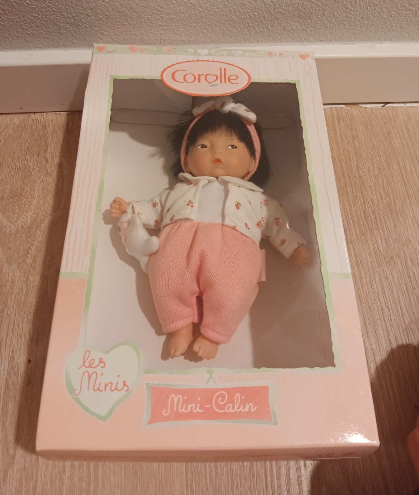 Corolle MINI CALIN 8&rdquo; Asian Baby Girl Doll Les Minis Pink 