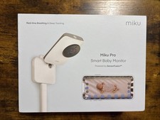 Miku Pro Smart Baby Monitor Real-time Breathing Sleep Tracking Used