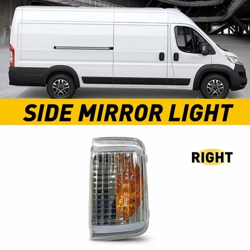Passenger Side Mirror Turn Signal Lamp for 2014-2021 RAM PROMASTER 1500 2500 RH