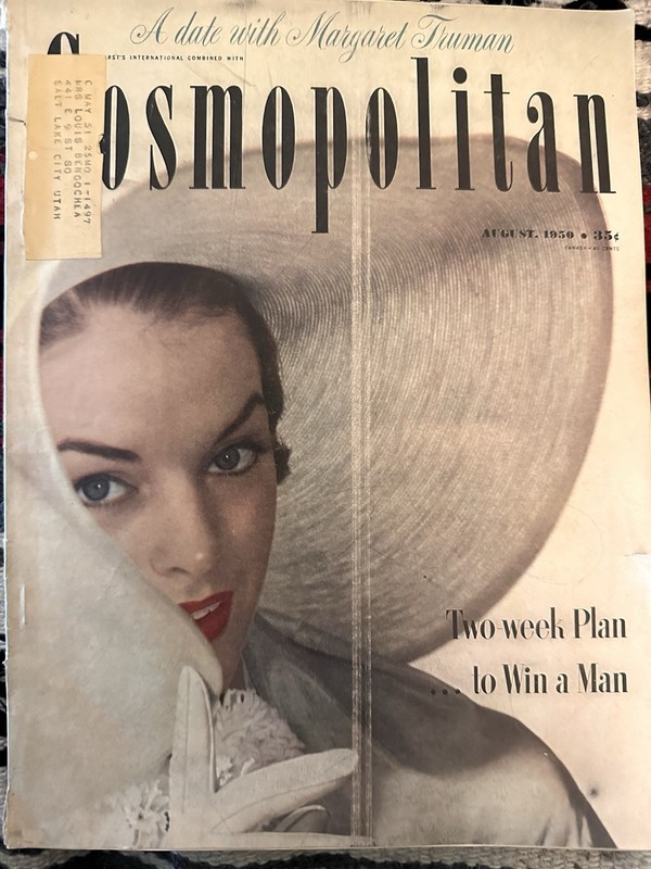 Cosmopolitan Magazine Aug 1950 Issue - English Language Vintage Magazine
