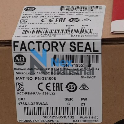 1PCS Allen-Bradley 1766-L32BWAA C MicroLogix1400 32 Point Controller 1766L32BWAA